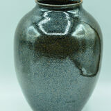 Vase enamelled speckled decoration