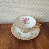 Set of porcelain cups and saucers