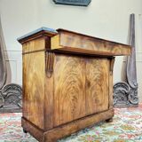 19th Century Restoration Period Flamed Mahogany Sideboard with Crosses