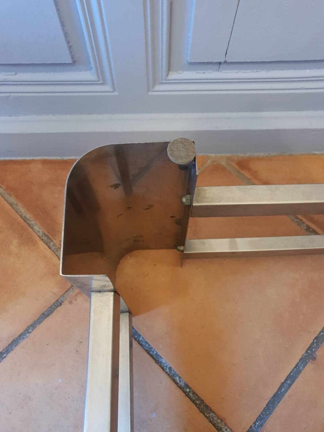Stainless steel coffee table 1970