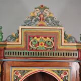 Carved wooden sideboard