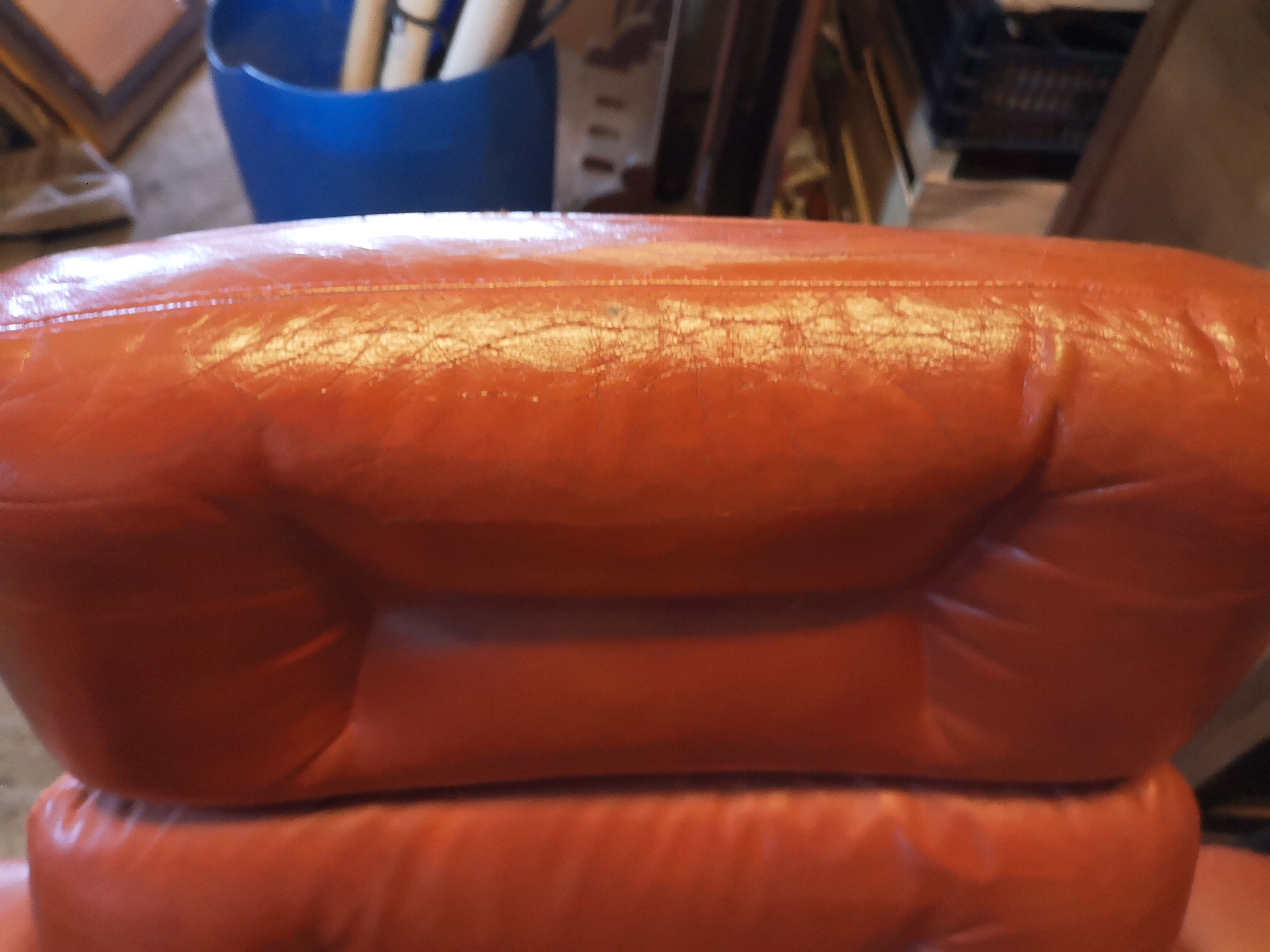 Scandinavian leather office ARMchair