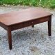 Oak farmhouse coffee table 1 drawer nineteenth century feet bobbins