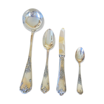 Silver metal housewife