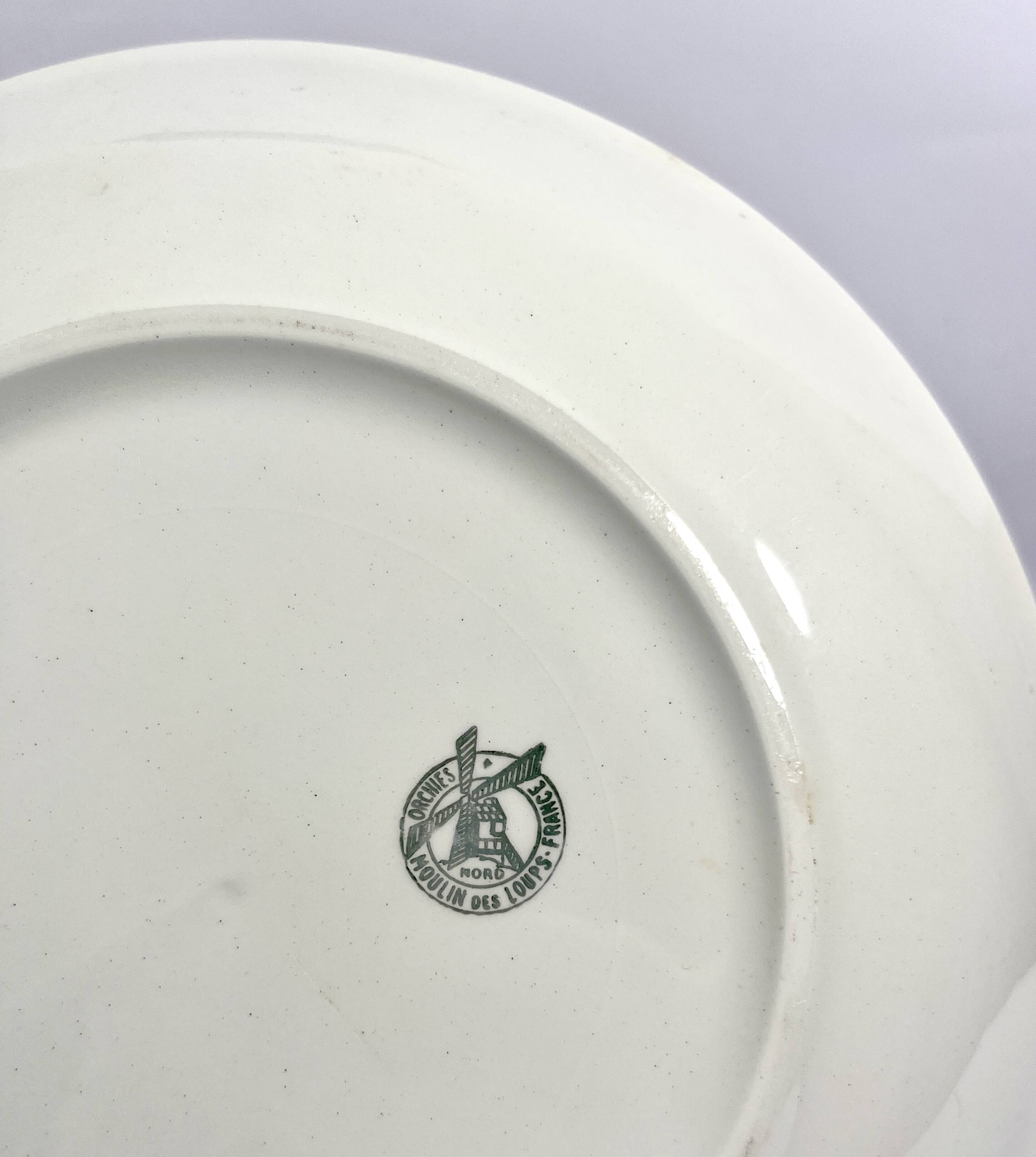Deep earthenware plates - Moulin des loups - Orchie