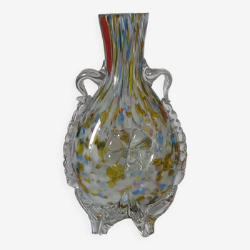 Vase d'art marmoréen vintage