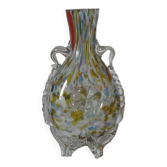 Vase d'art marmoréen vintage