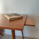 Vintage Scandinavian desk with a floating top and splayed legs - 1960.