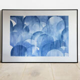 Illustration blue arches