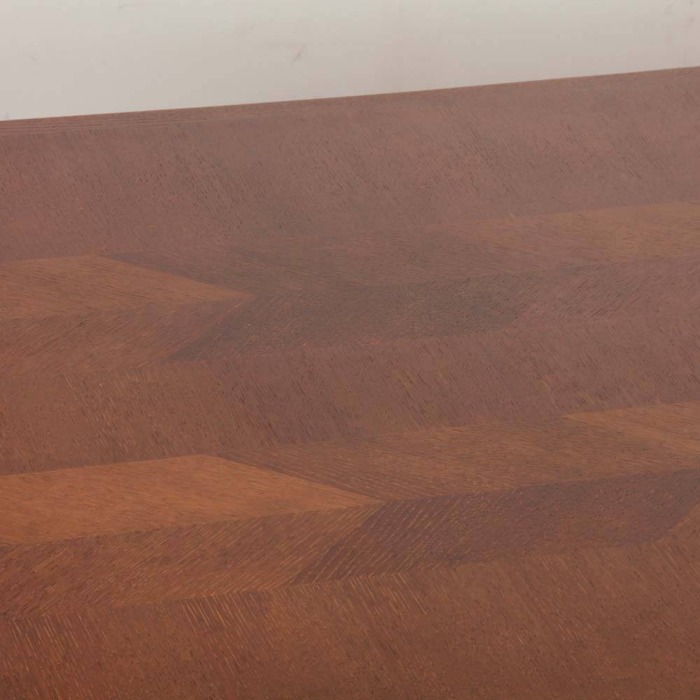 Rectangular extendable dining table from the 1950s.