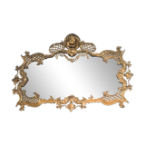 Grand miroir en bronze de style Louis XV