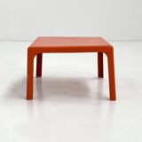 Orange Fiberglass Side Table, 1970