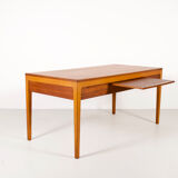 Scandinavian minimalist desk exotic wood 60's