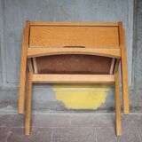 Vintage wooden bedside table, nightstand, side table, modernist.