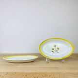 Saucière et deux raviers en faïence vintage