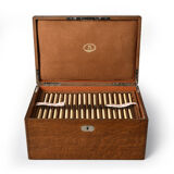 Coffret en bois et sa ménagère signés Jules Piault