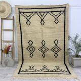 Handmade Moroccan Berber carpet 252 x 155 CM