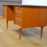 Teak desk scandinavian work 1960