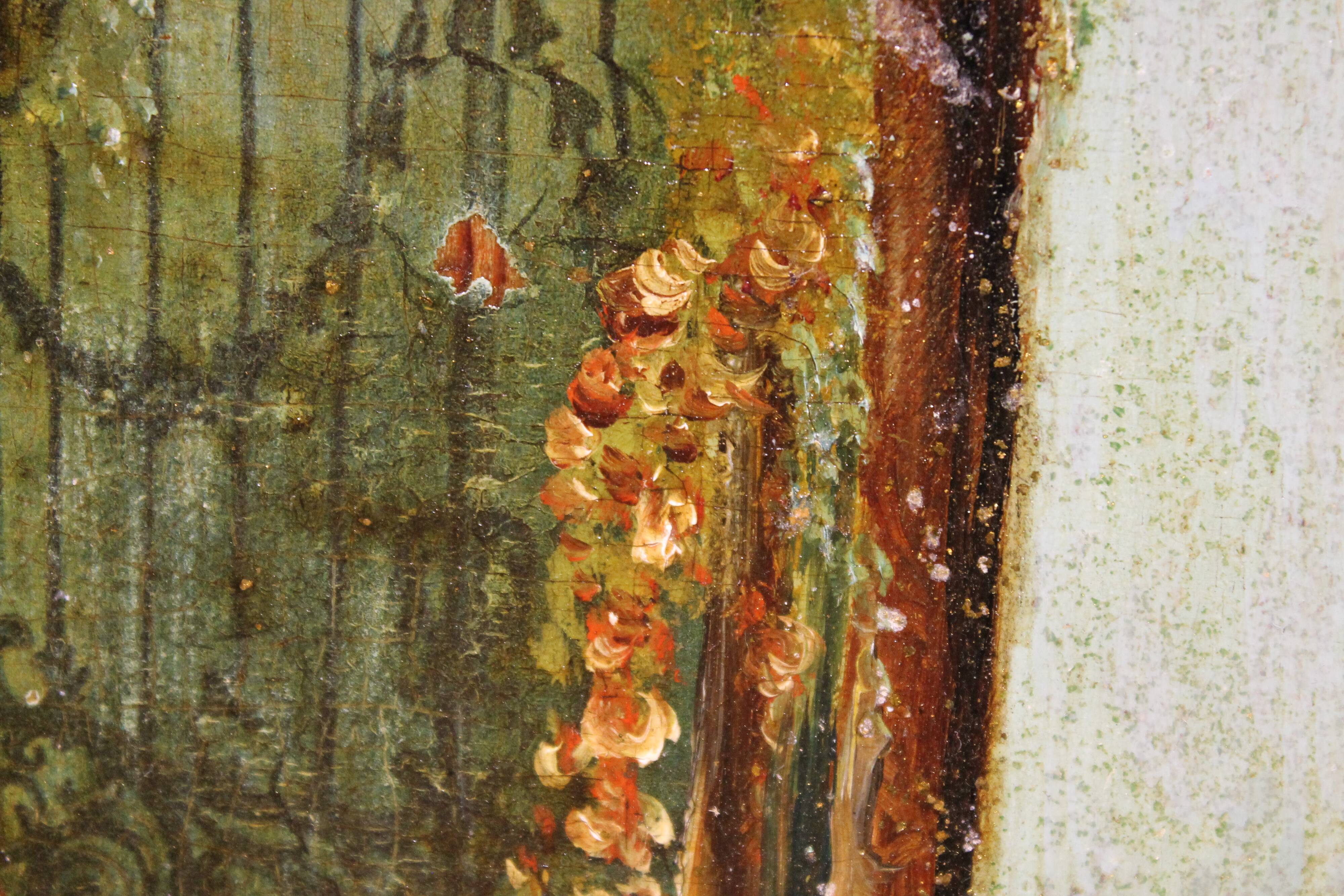 2 panneaux peinture romantique