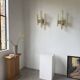 Pair of Regency brass wall lights in Italy
