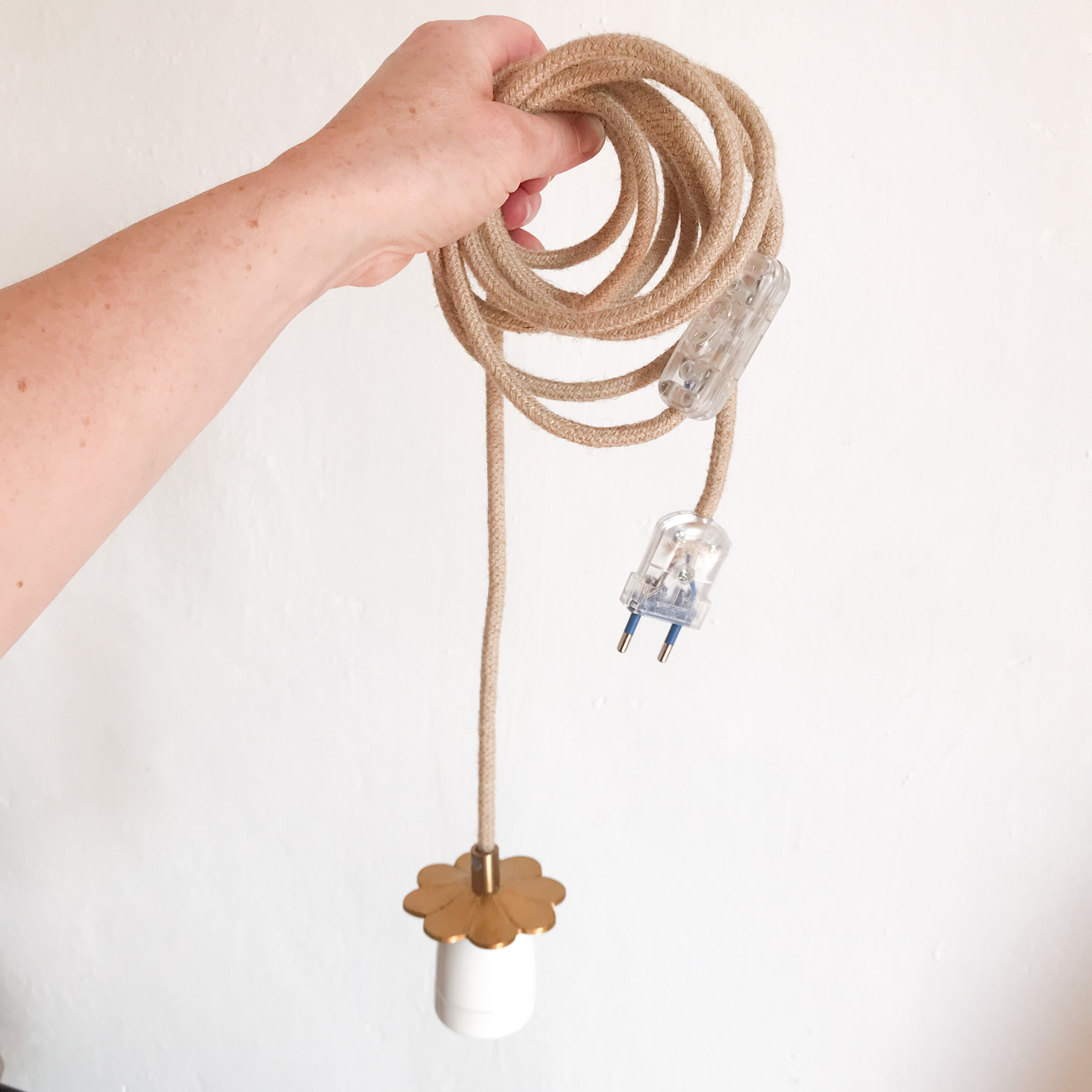 Brass and porcelain walker