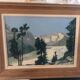 Tableau huile sur toile montagne