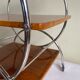 Art deco rolling bar cart, hungary 1930s