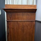 Mahogany and leather cardboard box