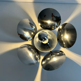 Vintage wall lamp in chromed metal France 1970