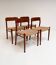 Refurbished set of 4 Model 75 chairs by Niels Møller, 1960s