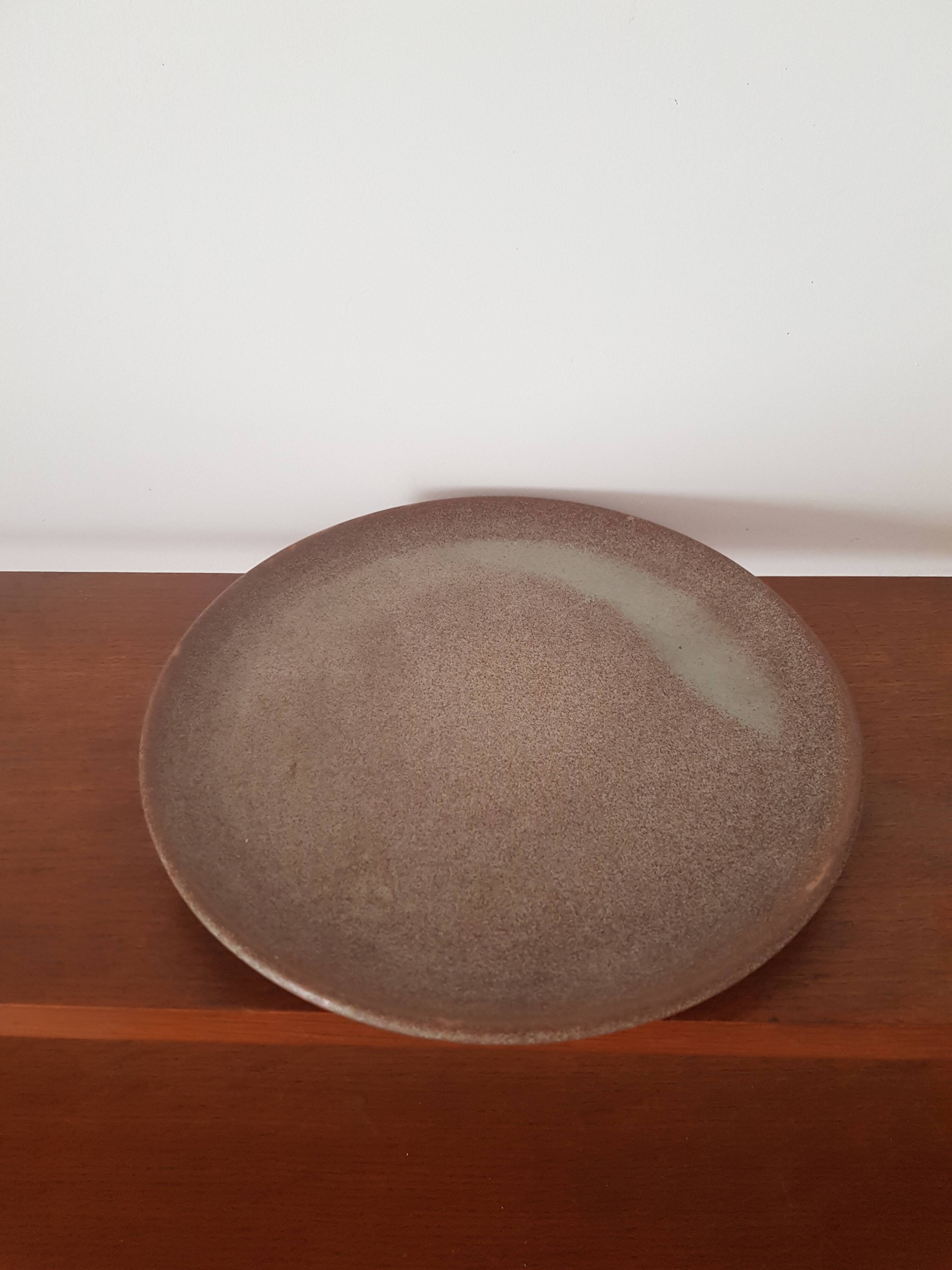 Vintage stoneware plate