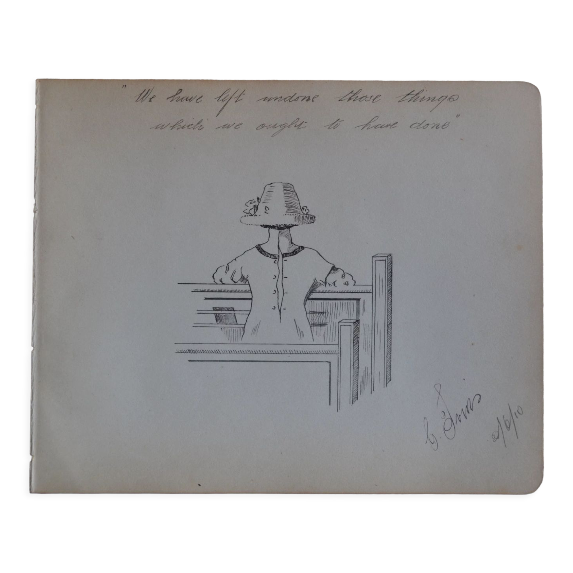 Indian ink drawing circa 1910