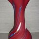 Vase rouge en verre double épaisseur opaque 44 cm