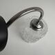 Vintage glass wall light "diamond point"