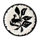 Ceramic plate drawing jean Lurçat pottery Sant Vicens