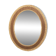 Scandinavian mirror in teak and rattan, 40x47cm, Sweden, 1960