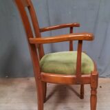 Modern armchair in varnished wood