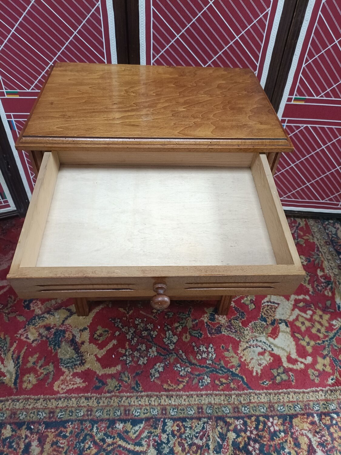 Art-deco bedside table, vintage, made in France