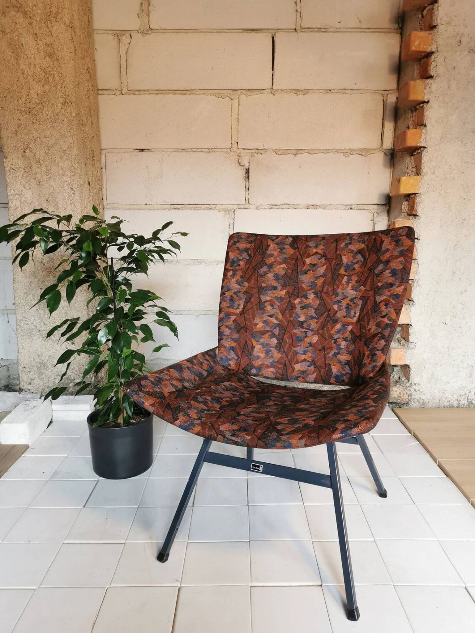 Vintage Lupina Shell Lounge Chair: Niko Kralj, Retro 1960s Yugoslav Design