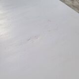Antique patinated bistro farmhouse table, one drawer