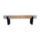 Wooden beam bench