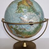 Globe in relief, Scan-Globe Denmark, gyroscope, 30 cm
