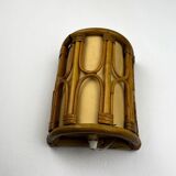 Mid-century rattan wall sconce, Italy, circa 1960s