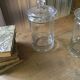 Lot de 2 bocaux en verre anciens