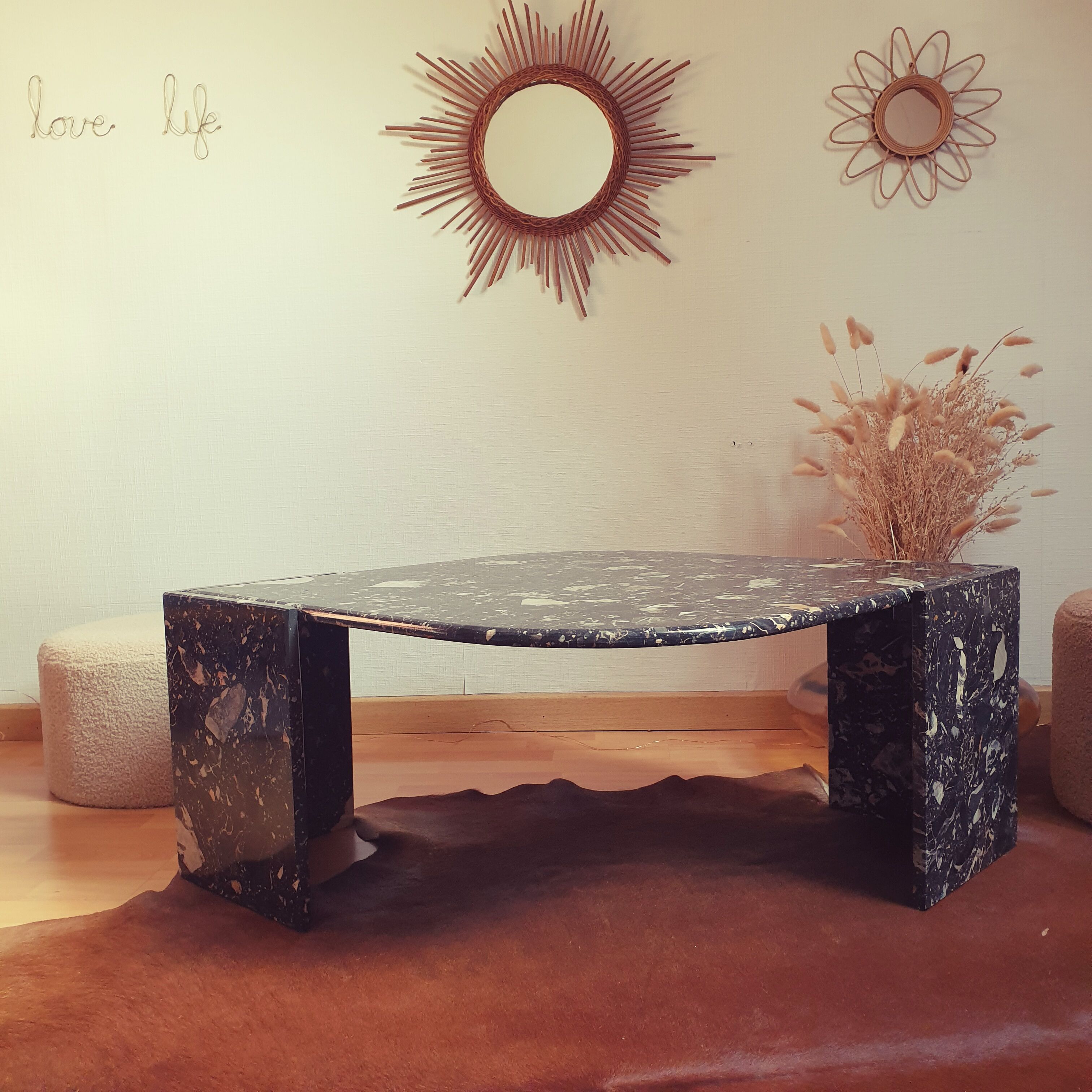 Vintage marble coffee table