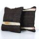 Set of 2 vintage kilim cushion covers 38x38 cm