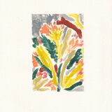 Monoprint de fleurs en fleurs