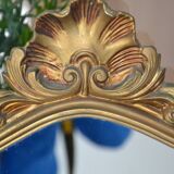 Miroir en bois doré ancien  46/76 cm
