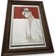 Isolde by Aubrey Beardsley beautiful art nouveau framed vintage mirror