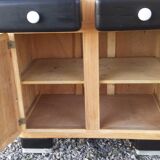 Black and wood mado buffet
